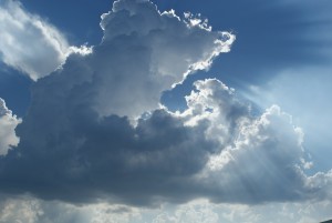 Sun in the clouds