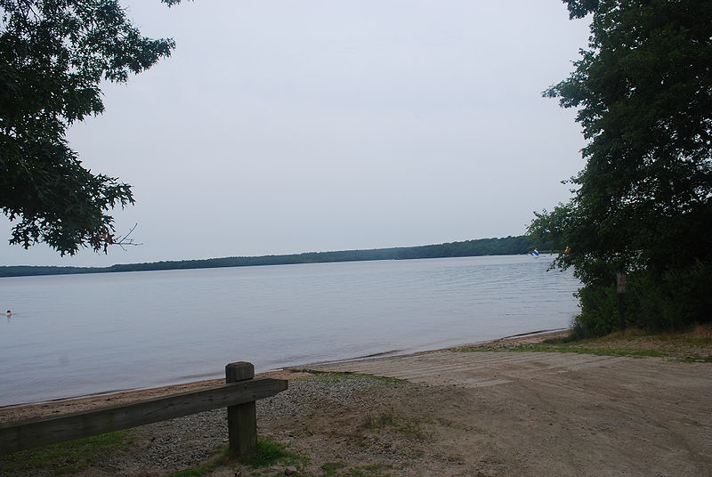 Watchaug Pond in Charlestown Rhode Island is located next to Burlingame State Park.