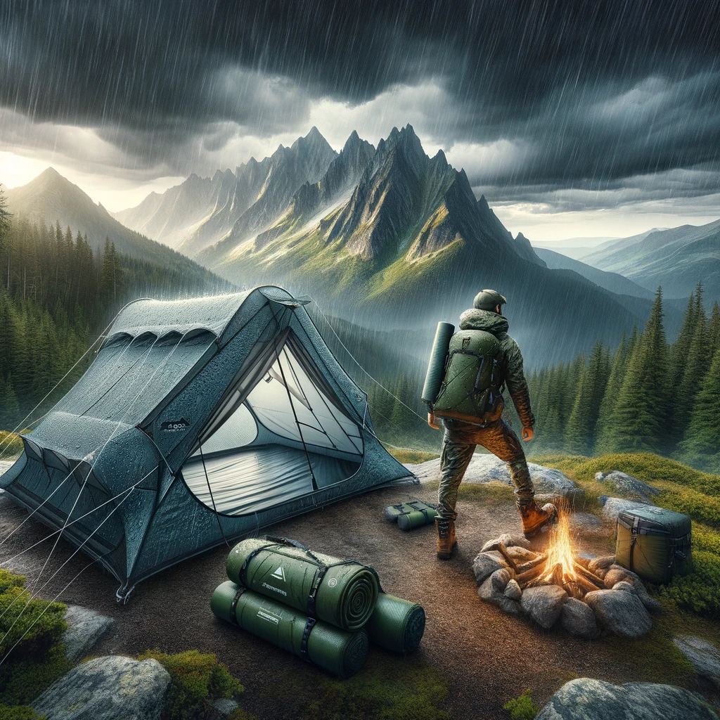 Rainproof tents