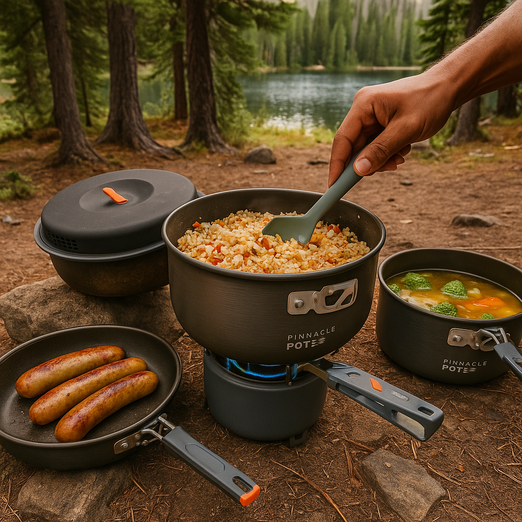 GSI Outdoors Pinnacle Camper Cookset review, best camping cookware, Pinnacle Cookset durability, camp kitchen essentials, lightweight camp cooksets