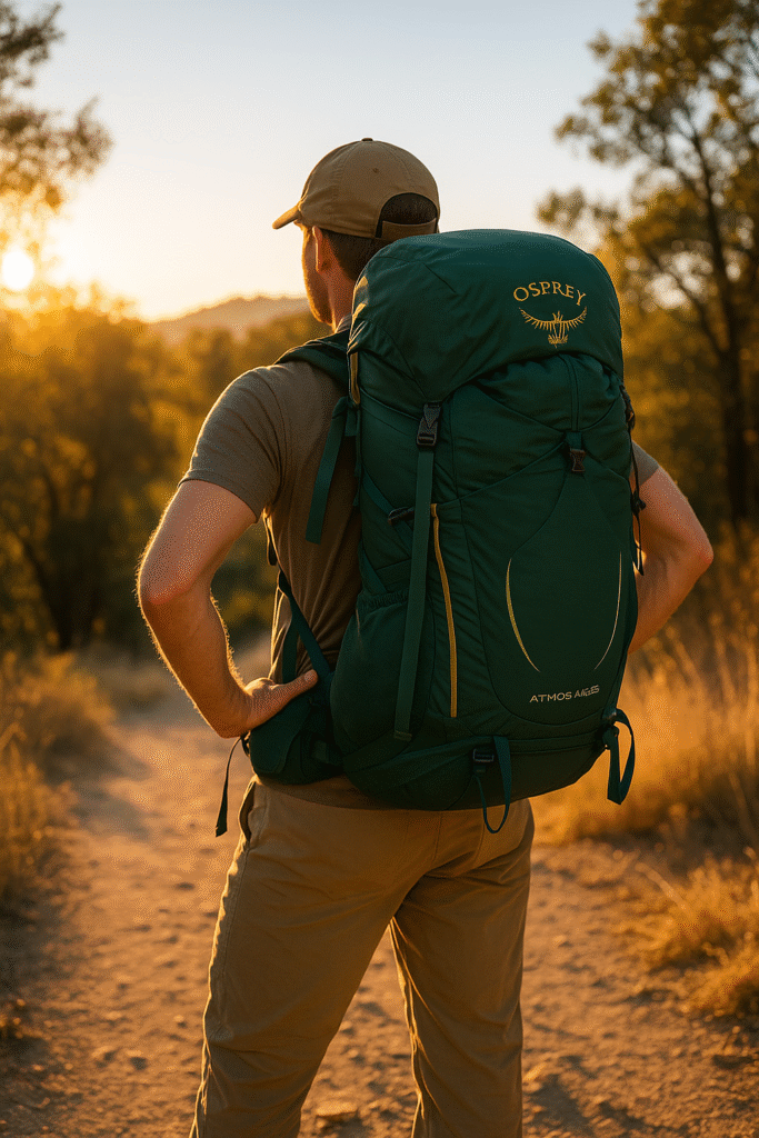 Osprey Atmos AG 65 Backpack Review, best backpacking packs 2025, Anti-Gravity suspension backpack, long distance hiking backpack, Osprey pack comfort test