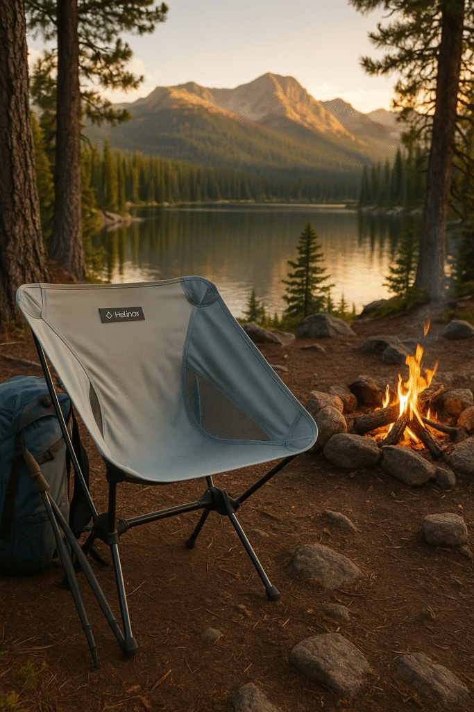 Helinox Chair Zero, ultralight camping chair, best backpacking chair, Helinox Chair Zero review, lightweight camp chair, compact camping chair, hiking chair gear review