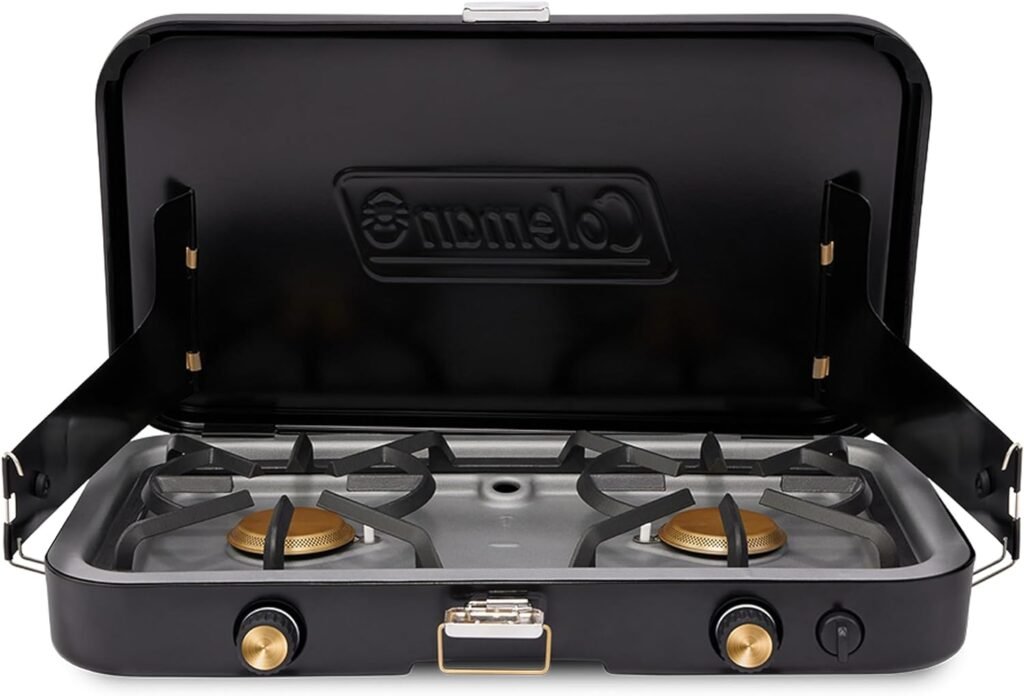 Coleman 1900 Collection 3-in-1 Portable Camp Stove, best portable camp stove 2025, camping stove with grill and griddle, Coleman vintage camp stove review, 3-in-1 camping cooker