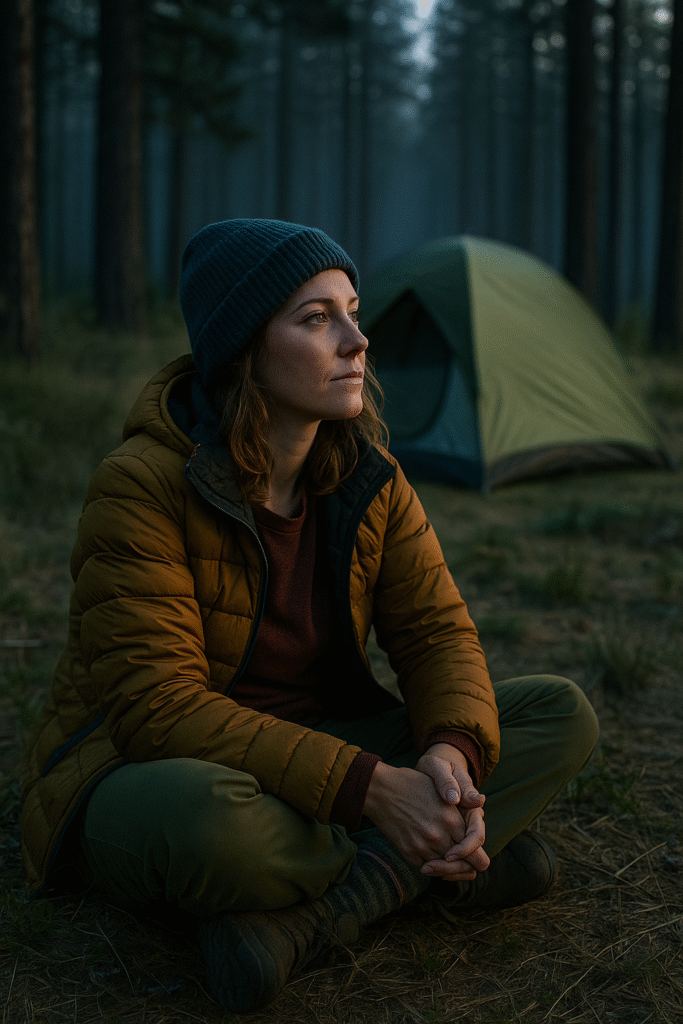 solo camping for first-timers, how to camp alone safely, beginner solo camping tips, solo camping checklist, peaceful solo camping advice